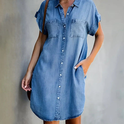 Curvy Fit Denim Dress