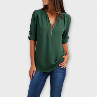 Eleganza Casual Blusa V-Neck
