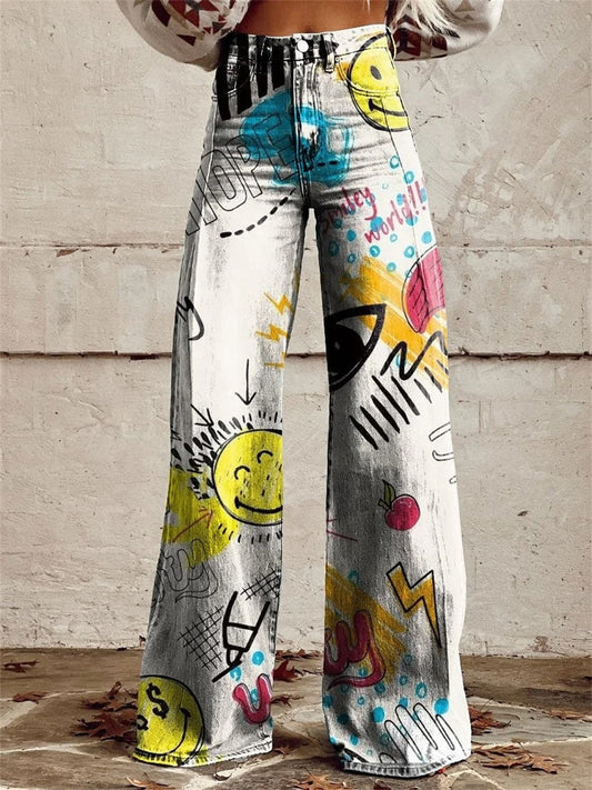 Pantaloni Eleganza Vita Alta