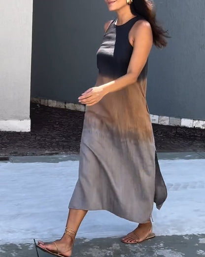Elegant Gradient Summer Dress