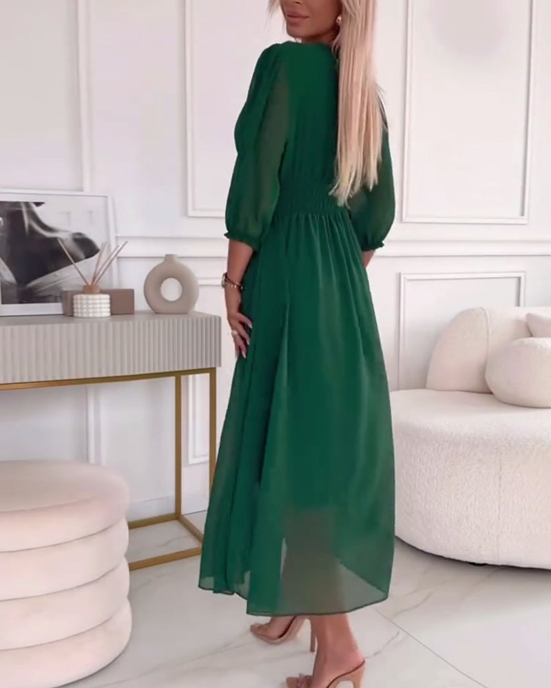 Chiffon Midi Dress for Ageless Elegance