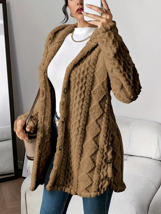 Cappotto Lungo Cappuccio Cura-Facile