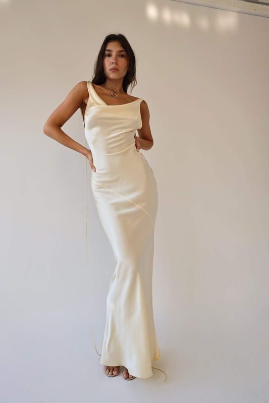 Abito Elegante Maxi in Seta