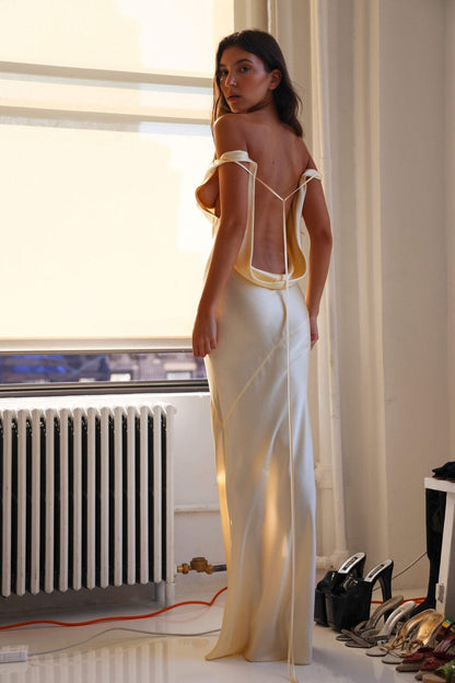 Abito Elegante Maxi in Seta