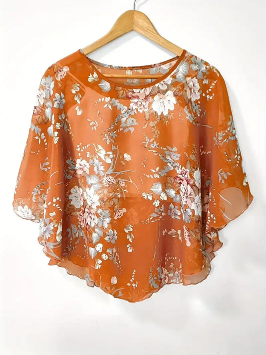 Maglia Floreale Traspirante