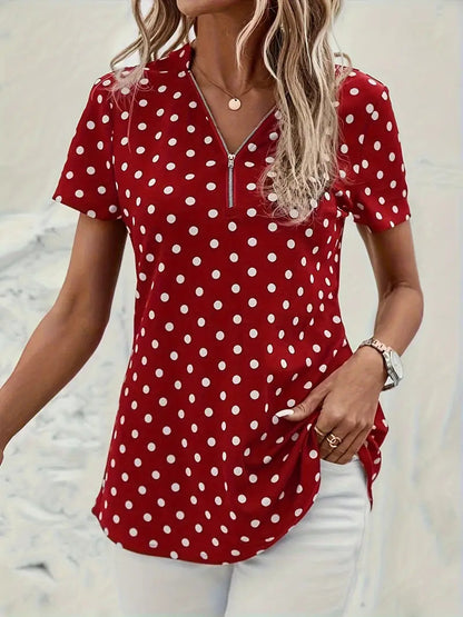 Blusa Pois Anti-Piega