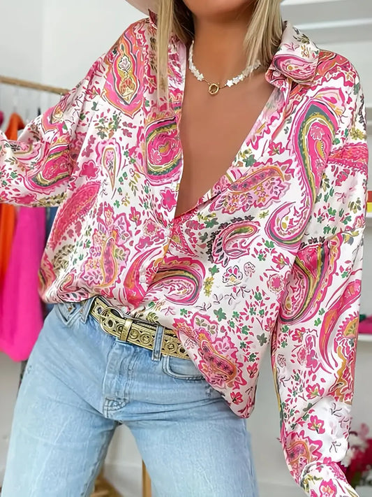 Blusa Paisley No-Stiro
