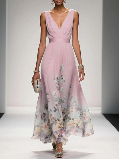 Abito Floreale Leggero Maxi