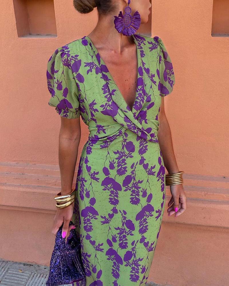 Effortless Elegance Botanical Maxi Dress