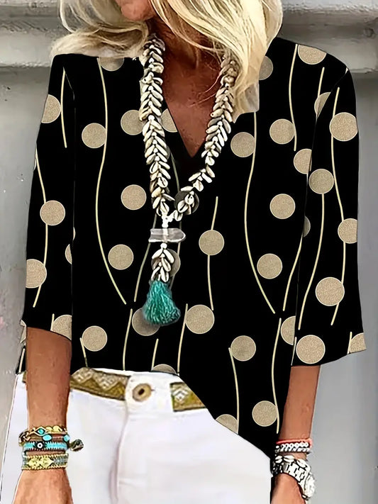 Blusa A Pois No-Stiro