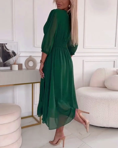 Chiffon Midi Dress for Ageless Elegance