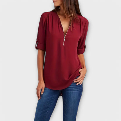 Eleganza Casual Blusa V-Neck
