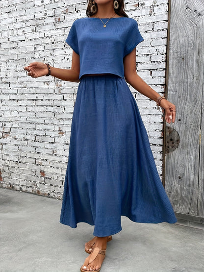Set Blusa 2-Pezzi Senza-Stiro