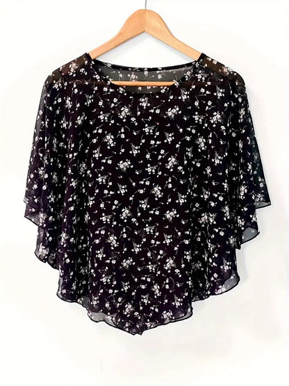 Maglia Floreale Traspirante