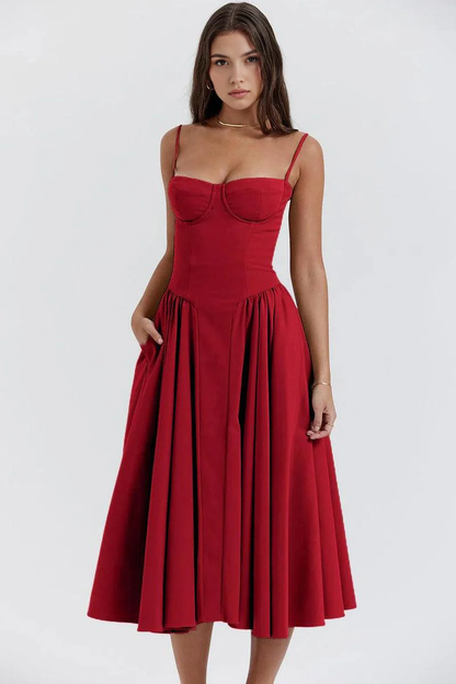 Chic-Flare Midi Dress