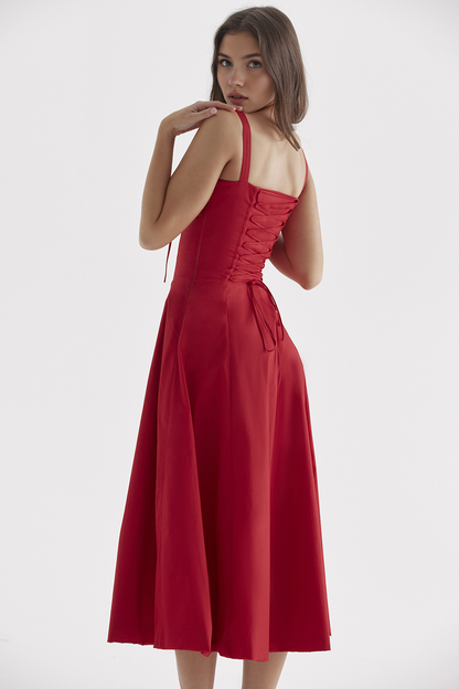 Allure Corset Midi Dress