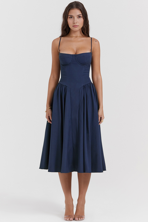 Chic-Flare Midi Dress