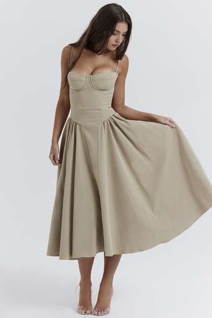 Chic-Flare Midi Dress
