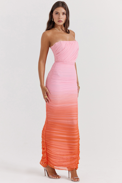 Ombre Sculpting Midi Dress