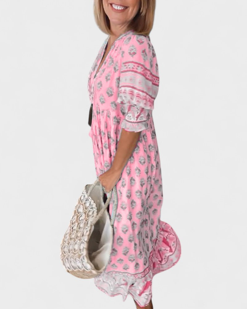Abito Fluttuante Boho Elegante
