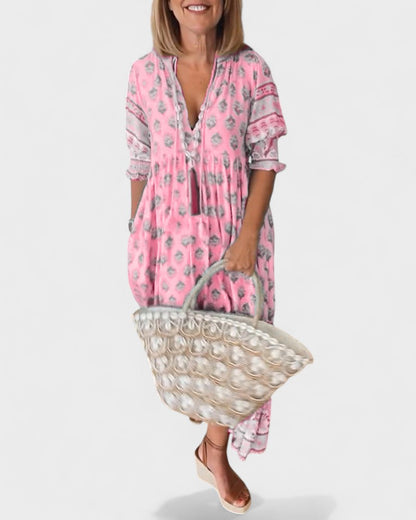 Abito Fluttuante Boho Elegante