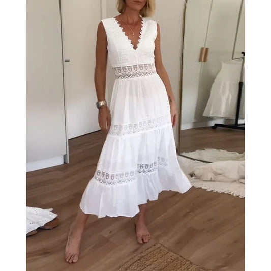 Abito Elegante con Pizzo