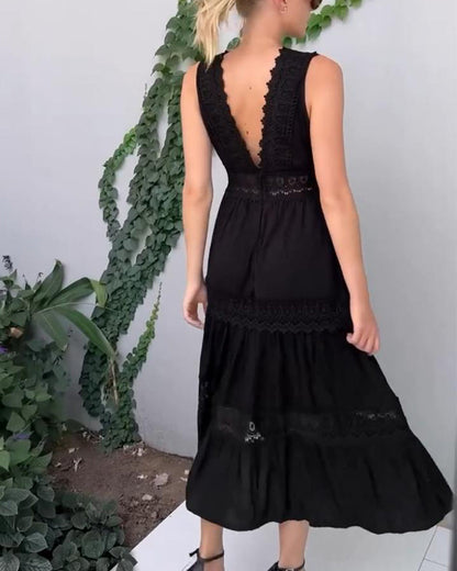 Abito Elegante con Pizzo
