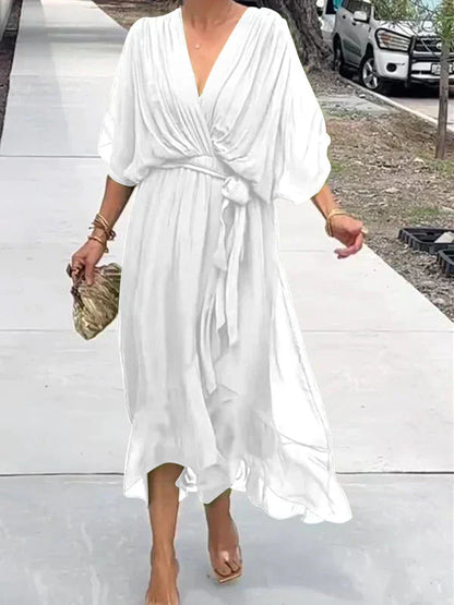 Chiffon Elegante Abito V-Sensuale