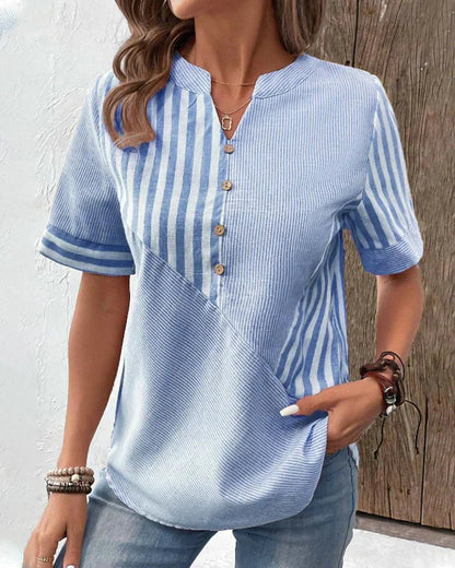 Eco-Soft Striped Blouse