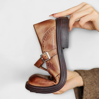 Eleganti Mary Janes In Pelle