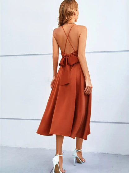 Maxi Abito Seta Elegante