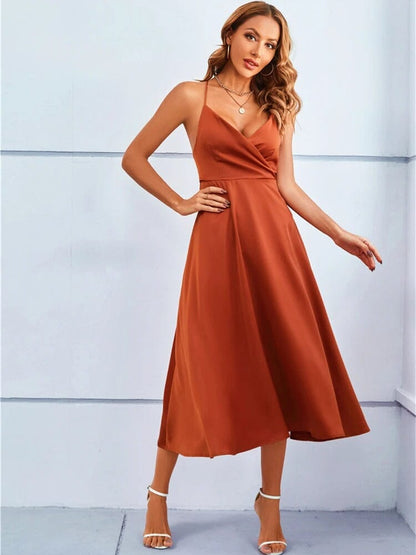 Maxi Abito Seta Elegante