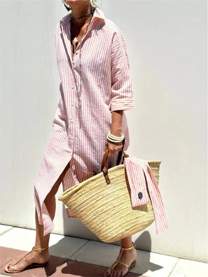 Renata - Vestito a Righe Elegante