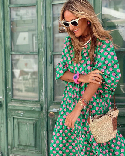 Eleganza Fluttuante Maxi Dress