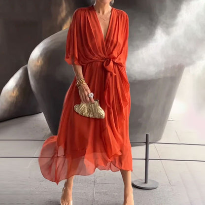 Empowered Curves V-Neck Dress