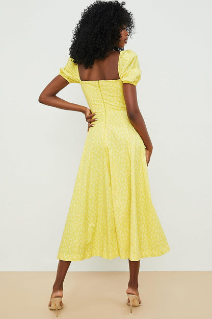 Elegant Corset-Style Midi Dress
