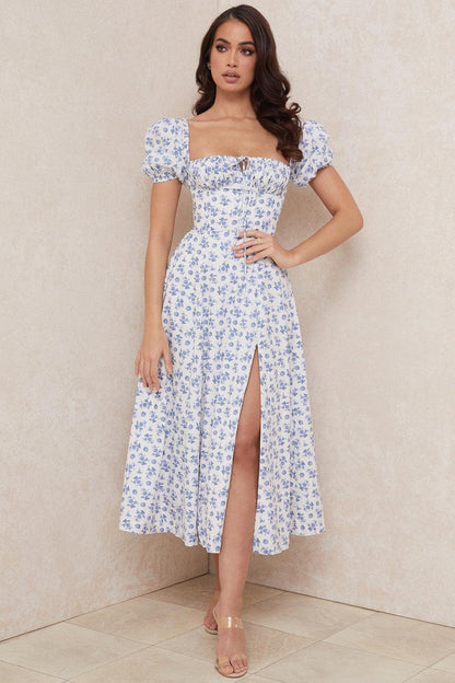 Elegant Corset-Style Midi Dress
