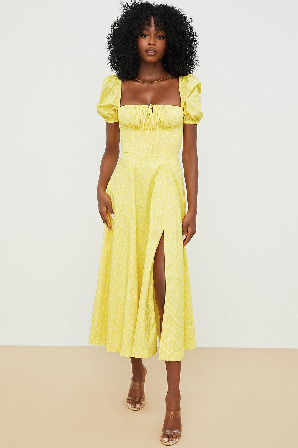 Elegant Corset-Style Midi Dress