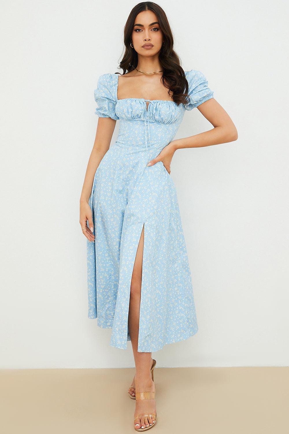 Elegant Corset-Style Midi Dress