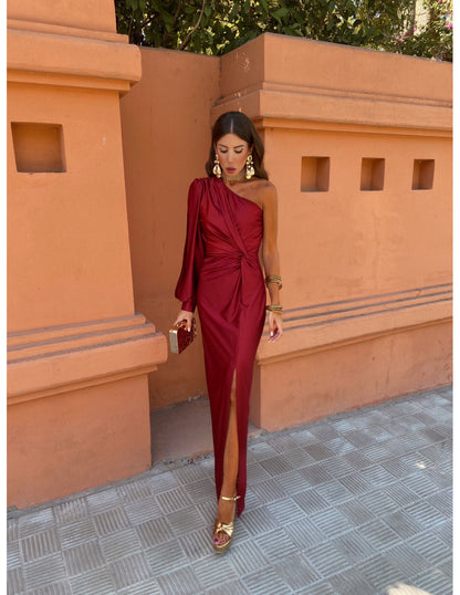 Eleganza One-Shoulder Abito