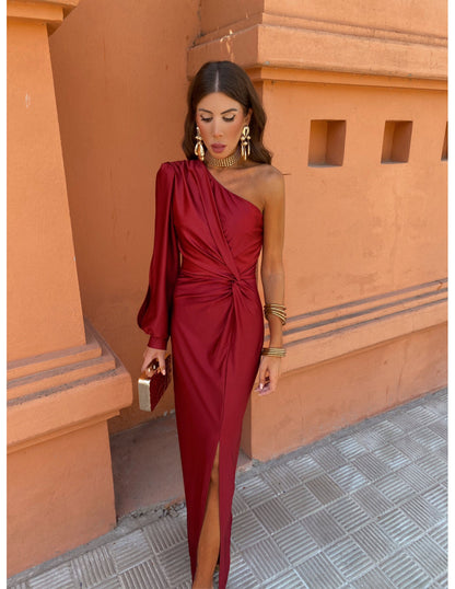 Eleganza One-Shoulder Abito