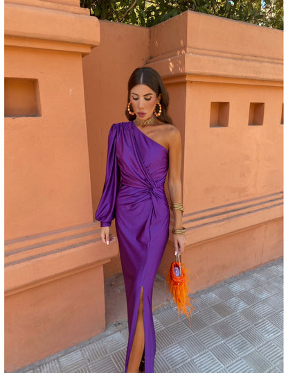 Eleganza One-Shoulder Abito
