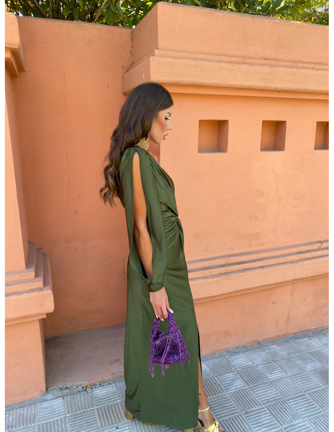 Eleganza One-Shoulder Abito