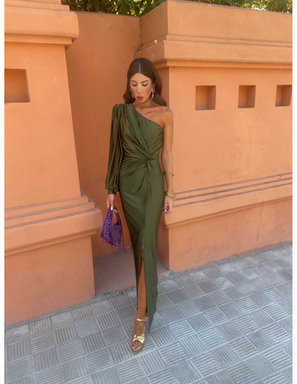 Eleganza One-Shoulder Abito